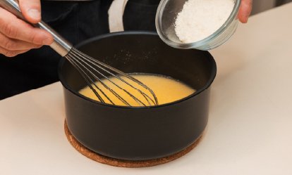 3 - La polenta - Caponata de calabacin con polenta