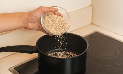 La quinoa Ensalada africana de coliflor