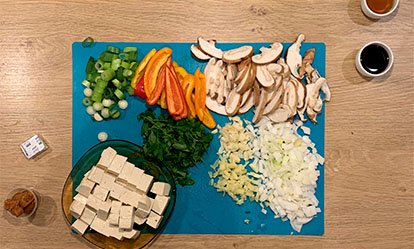 Prepara los ingredientes - Ramen de verduras