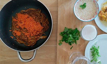 El curry - Curry de platano