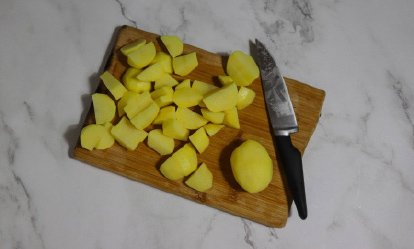 Las patatas - Entraña al chimichurri