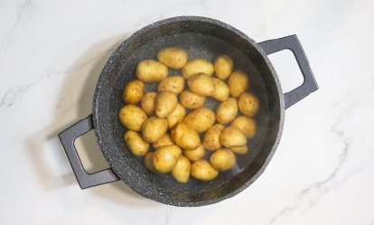 Las patatas I - Pollo a la mostaza