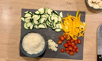 Prepara los ingredientes - Gnocchi de verduras