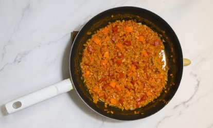 El curry II - Curry de boniato y lentejas rojas