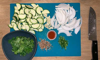 Prepara los ingredientes - Feijoada vegetariana