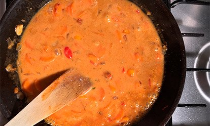 El curry I - Curry rojo thailandes de pollo