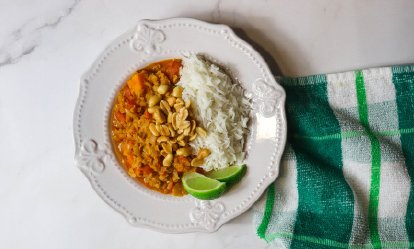 tu plato - Curry de boniato y lentejas rojas