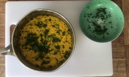 El arroz II - Onglet con arroz indio