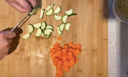 Prepara las verduras - Curry al estilo goan
