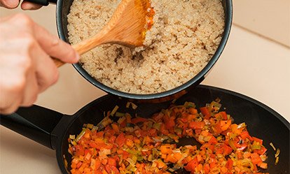 La ensalada - Ensalada de quinoa y garbanzos
