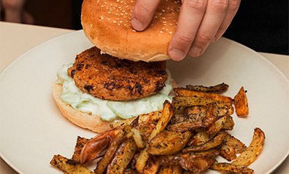 Tu plato - Burger de quinoa y alubias