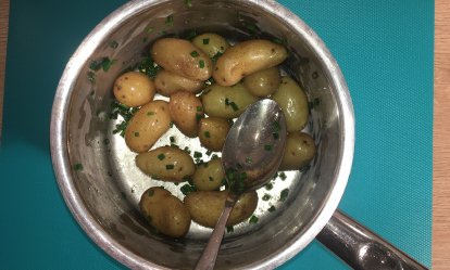 Las patatas II - Pollo al Dijon