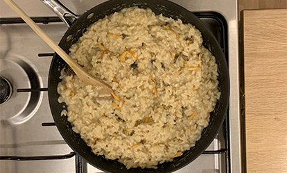 El risotto II - Risotto de trompeta amarilla