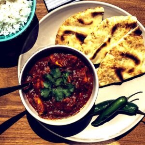 Pollo tikka masala con arroz basmati